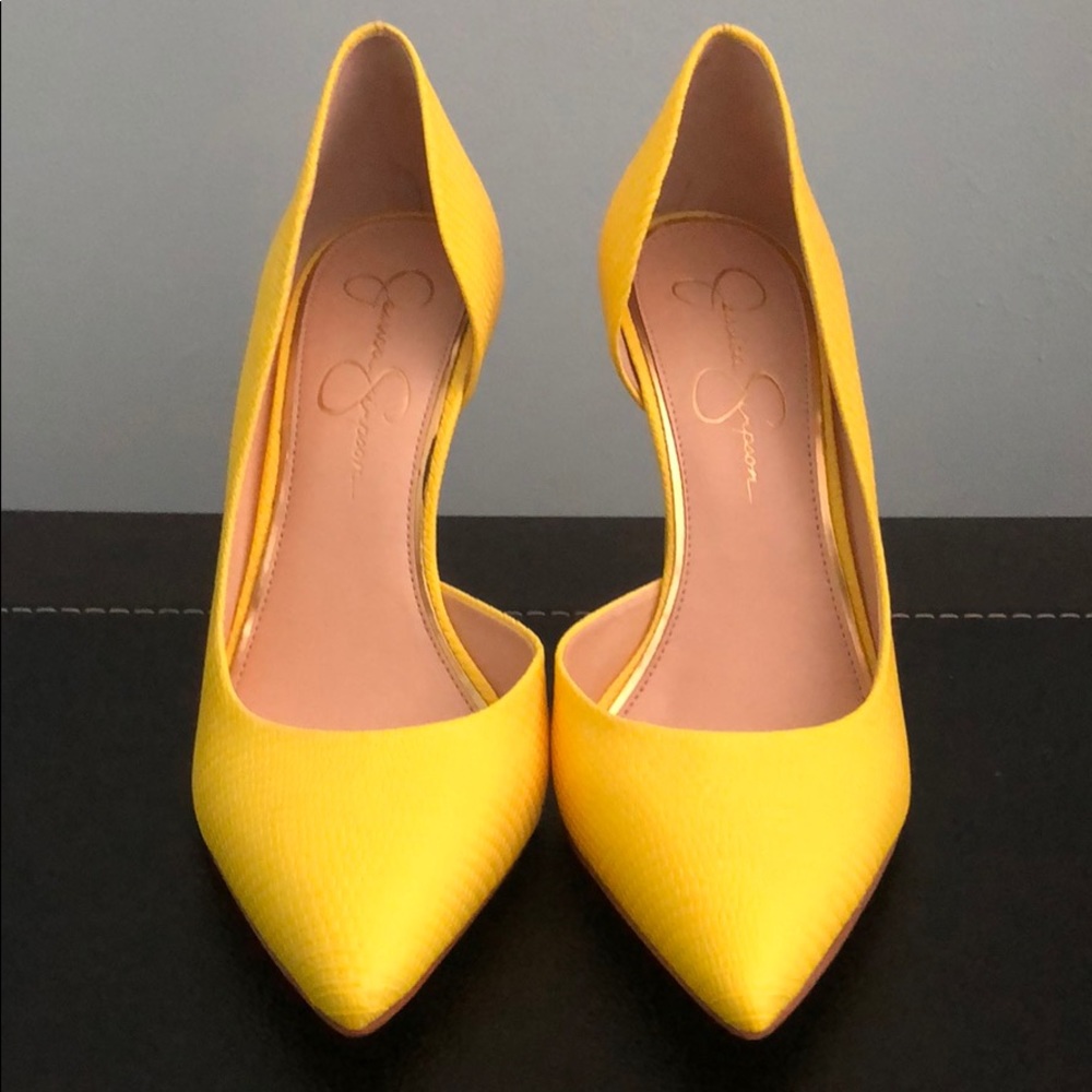Jessica Simpson Yellow Heels